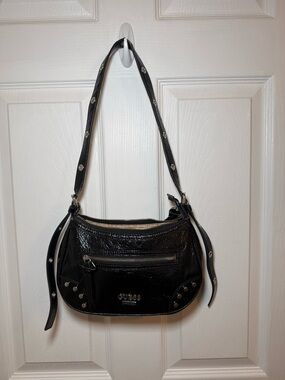 Guess Black Studded Women's Shoulder Bag